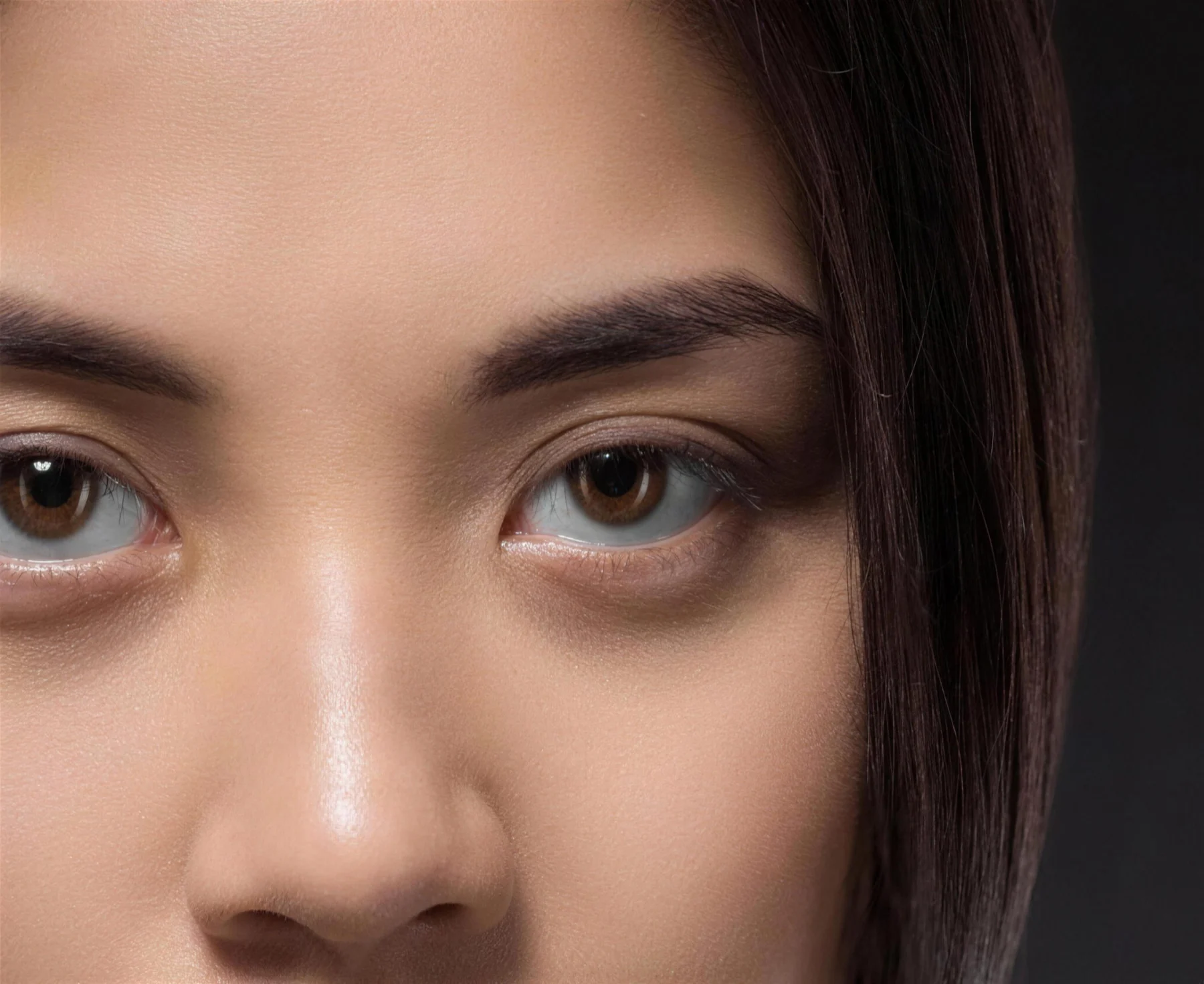 Close-up of a woman's eyes